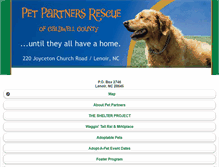 Tablet Screenshot of petpartnersrescue.org
